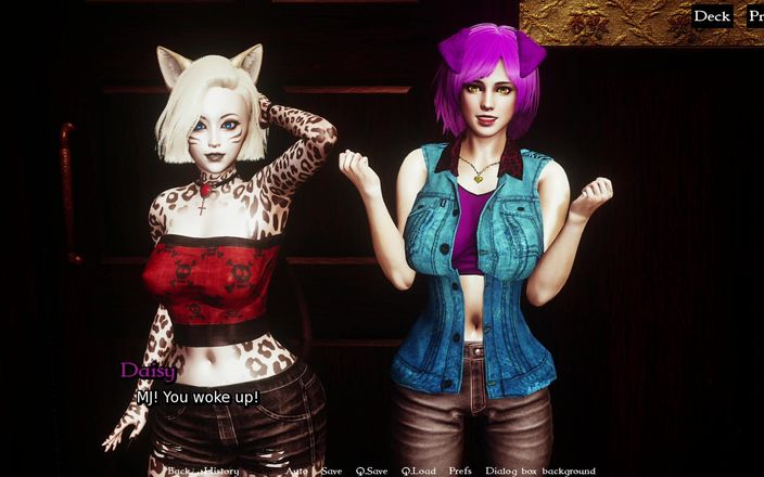 NSFW Gaming: Furrhouse глава 16, часть 3 (сюрприз пробуждения девушки-кошки)