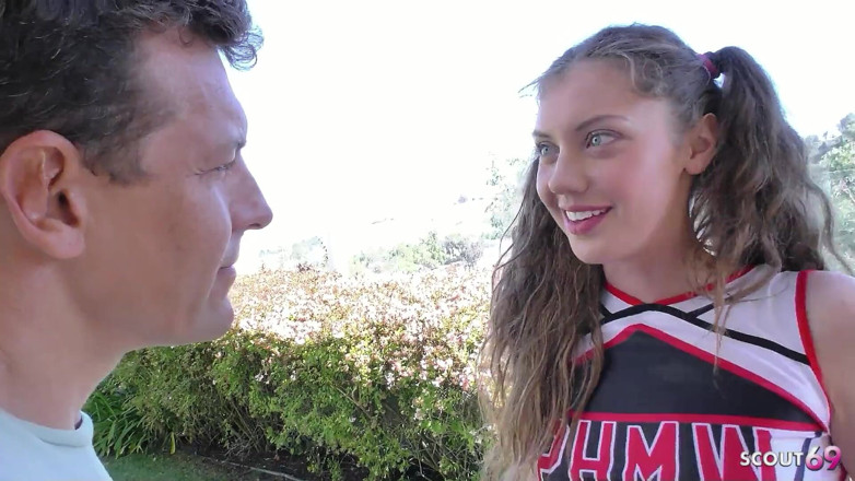 Full porn collection: Quarterback Fucks Horny Skinny Cheerleader Teen Elena After Training