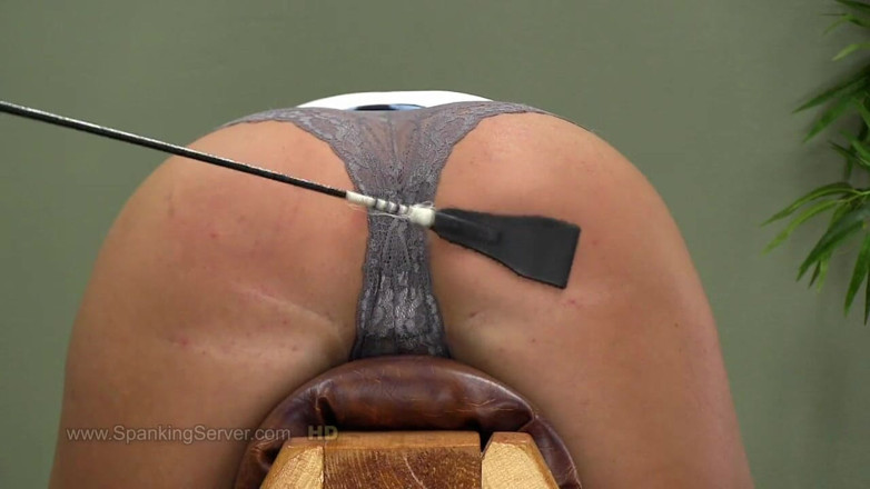 Spanking Server: Cora,blonde tattooed beauty takes a session of predicament bondage ass...