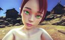 Waifu club 3D: Kızıl saçlı elf yarağına biniyor bakış açısı