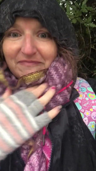 Flashing My Tit with Rock Hard Nip in Fucking Filthy Weather