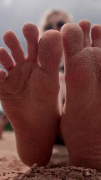 Worship My Feet on Public Beach and Get My Permission to Cum