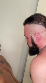 Two Big Dicks Fuck and Breed Hot Young Black Hole