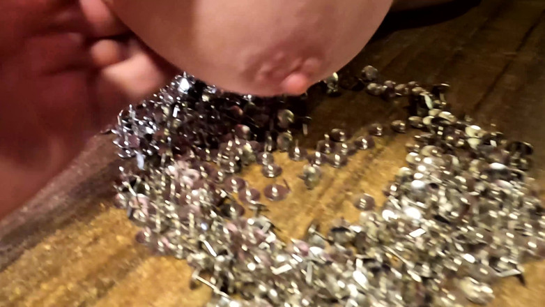 Bouncy Tits Action: Putting Breasts in Thumbtacks