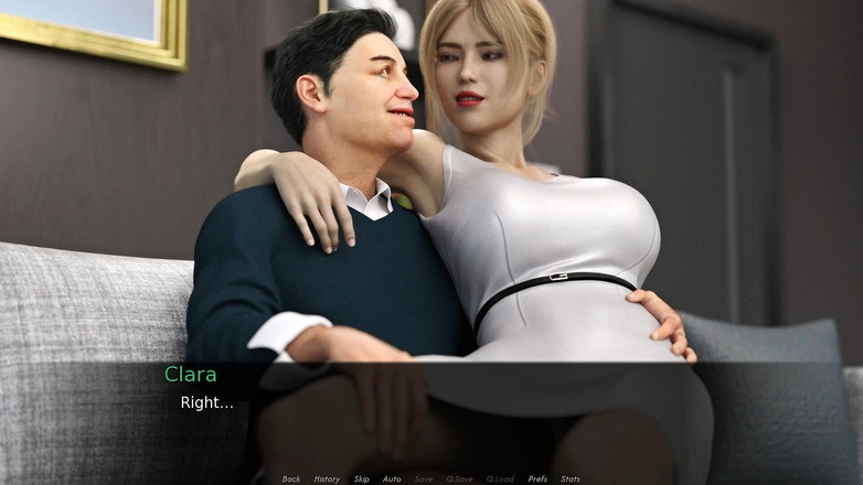 Adultgameplayvideos studio: Verdorbene herzen # 5 clara saß auf harrisons oberschenkel