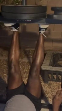 Me and My Homie Got in a Quick Biceps and Calves Workout After Vegas Won Last Night