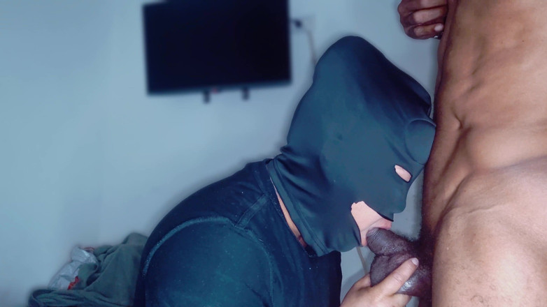 Cum-lobian dickdrainers: Masked Goon Gimp Training
