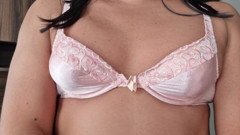 Super Sexy Pink Satin and Lace Bra thumbnail