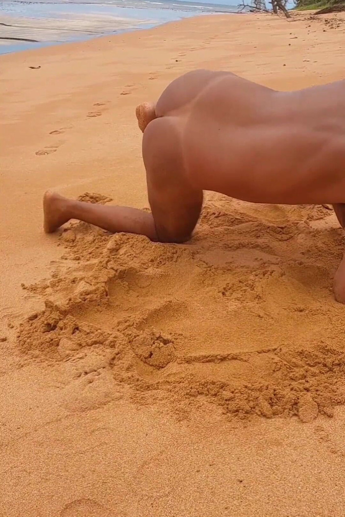 Ladysilvas: Ladysilva Gay समुद्र तट पर हॉट गांड