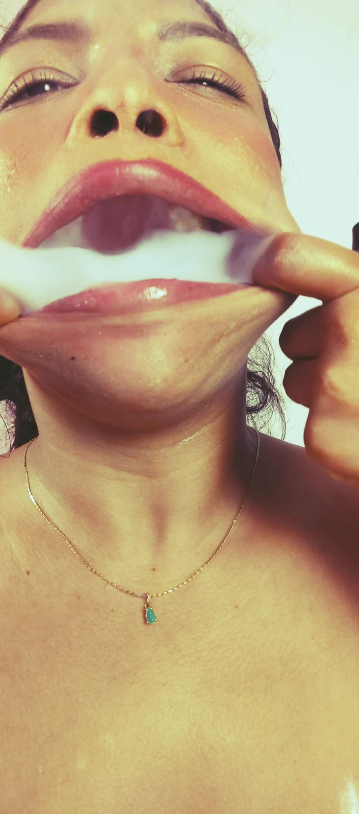 anabel693: Fetisch rök mun och tunga