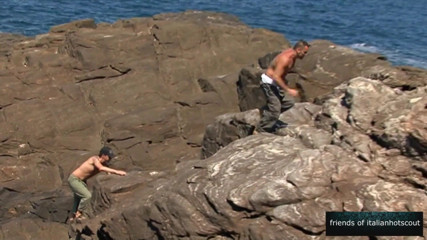 Italian hot scout and friends: beautiful and charming girl fucked outdoors by the sea by...