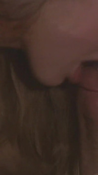 The Beautiful Redhead Is Giving Her BF a Sensual Blowjob Before Having a Passionate Sex.