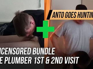 Anto goes hunting: Uncensored bundle - the plumber 1st &amp; 2nd visit