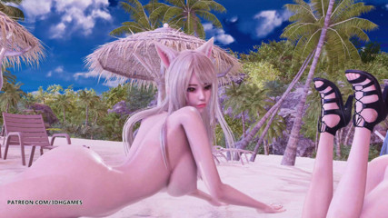 3D-Hentai Games: Поколение девушки - праздник Ахри Кайса, горячий стриптиз, Лига легенд