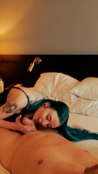 MILF Gives Hot Handjob and Blowjob