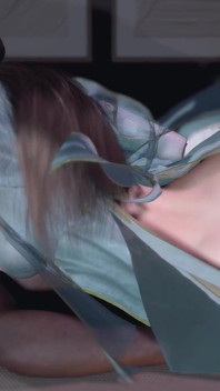 3D bella ragazza asiatica che indossa un abito sexy è stata scopata da bbc