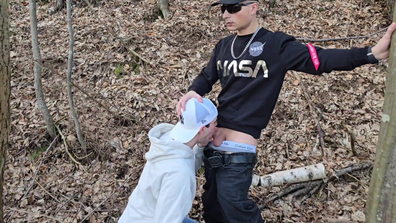 boyzxy212: Outdoor Sex in the Woods with My Gay Slut - He...