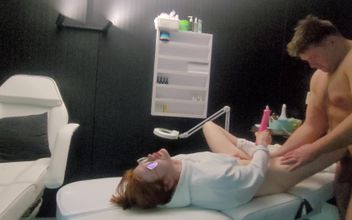 After the Massage the Masseuse Decided She Wanted to Have Some Fun and Asked the Client to Help Her with Her Fingers 2 Orgasms