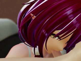 Smixix: Yukihana Lamy Kouření creampie Hentai Vtuber Hololive Mmd 3D Crimson barva...