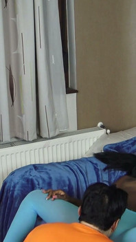 Ebony barbie barevné punčocháče lízání kundičky