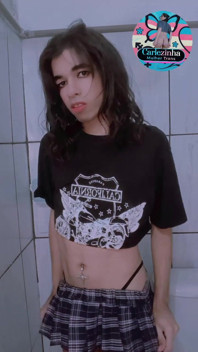 Carlezinha - Cocky Babe Slut Naked, Legs Wide Open Jerking off Fast Trans Woman Transvestite Slut Naked