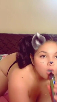 Bigass Teen Latina on Webcam Snap