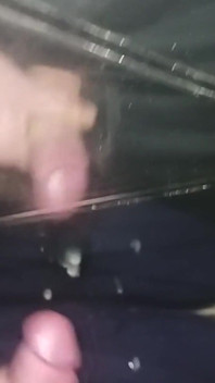 Moje sperma na zrcadle