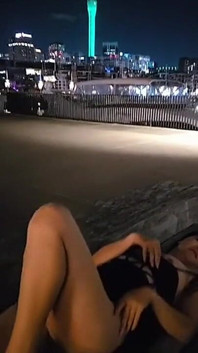 Taiwan Student Nude in Auckland City Showing off Body