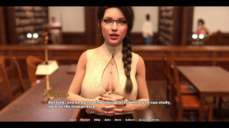 AVN Teller: Law College - the Librarian Likes to Show Cleavage to Her...