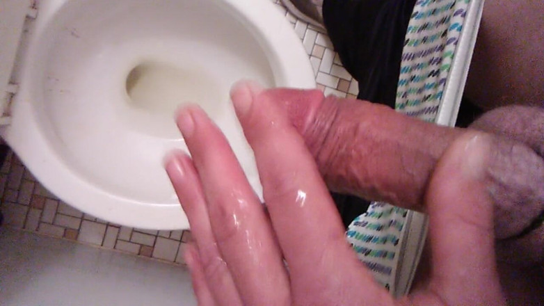 LilTaste: POV Transgirl Cumming at Camera While Pissing on Hand