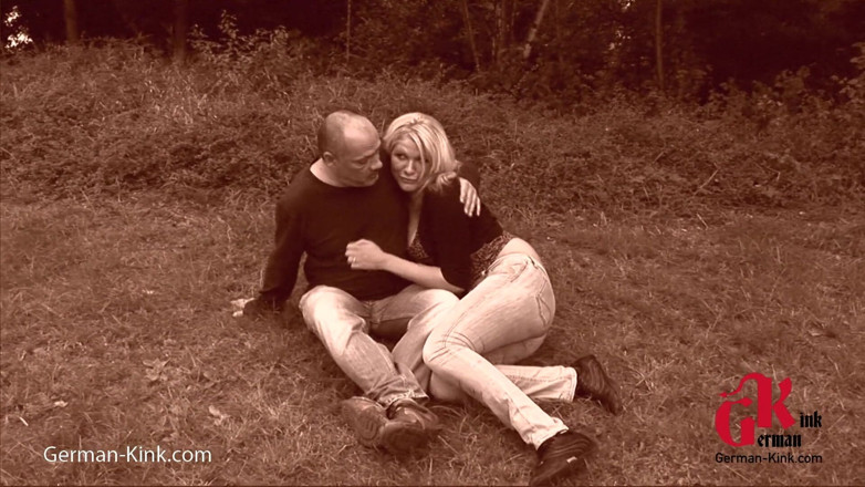German Kink: Deepthroat and face fuck action for a poor blonde chick
