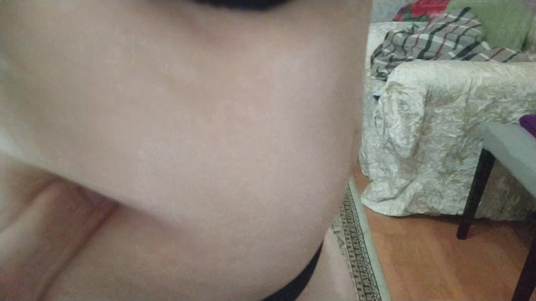 Teen and Milf Female Sex: My girlfriend is sucking my big cock in our bedroom