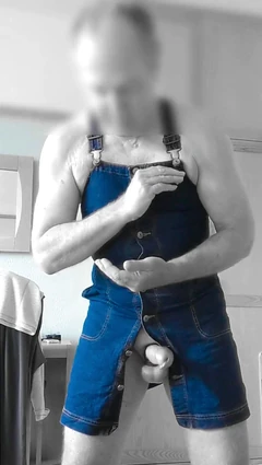 Reverse motion pinafore dress