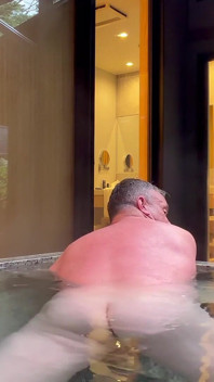 Stripping Down and Getting in the Hot Tub.
