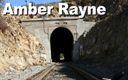 Edge Interactive Publishing: Amber Rayne rojo fetiche vías del ferrocarril gmam0747a