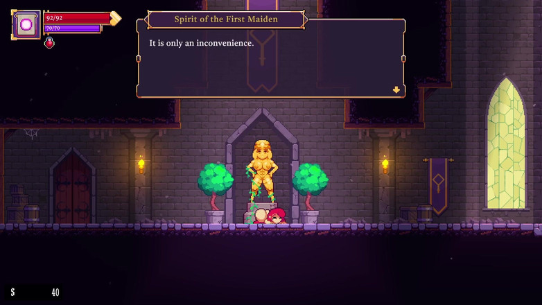 LewdArcade: Scarlet maiden side scroller oyunu [bölüm 01] mini seks oyunu [18+] porno oyunu