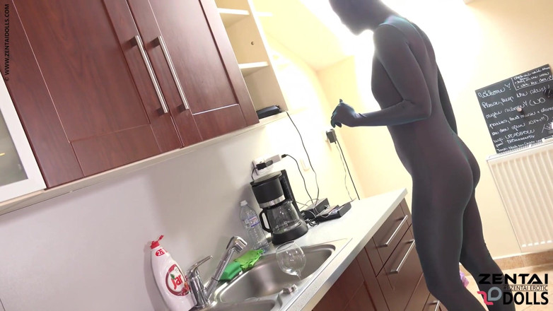 ZentaiDolls: Alexa Chrystal private video after work in zentai