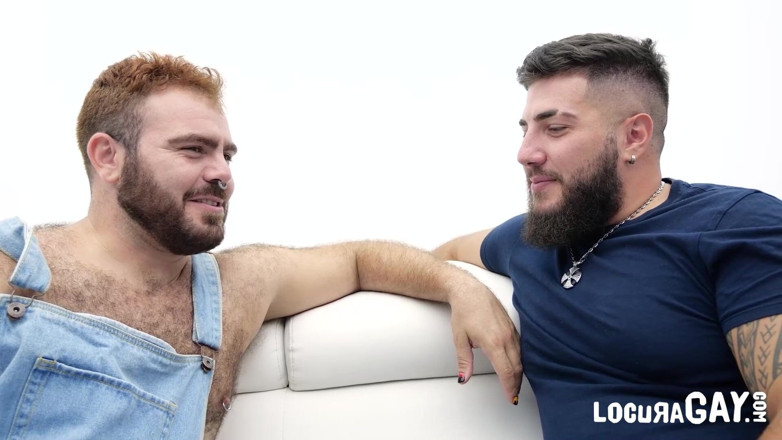 Scruffy Stocky: Tag Team Two Tattooed Bears Spit-roast Smooth Cub Wet Facial
