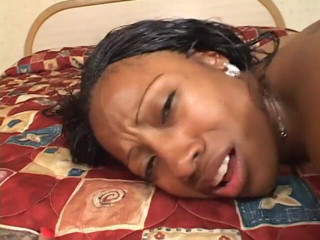 Best Butts: Ebony bitch in fishnet takes big dick