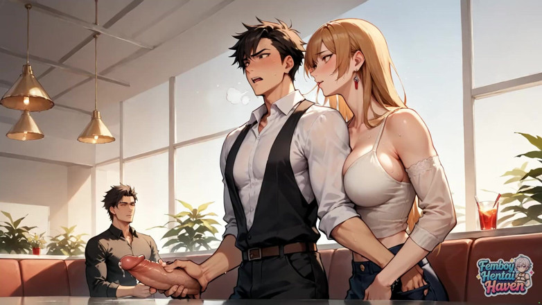 Femboy Hentai Haven: 햇볕이 잘 드는 카페에서 트랜스젠더 글루테우스 막시무스 센세이션 - 최고의 펨보이 XXX 섹스!