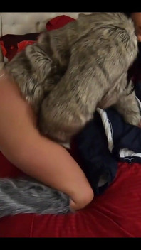 Milfycalla - Masturbating While Wearing Fur Coat and Shiny High Heels