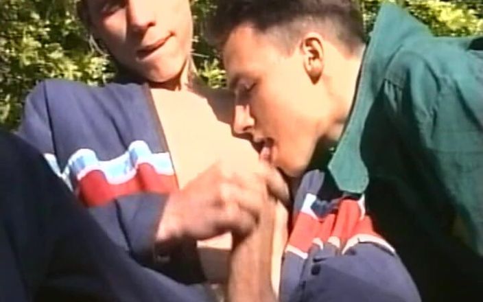 Gay 90's Vintage Porn: Erkekler erotik tatların tadını çıkarıyor #5