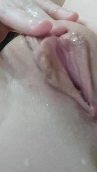 Hot Brunette Squirts in the Bathroom