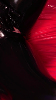 Latex Rubber Diva Masturbates in Black Shiny Catsuit with Dildo and Magic Wand Till Squirt!