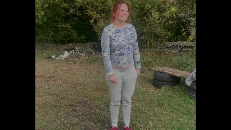 Elena917: Pet Play - Walking Naked Outside