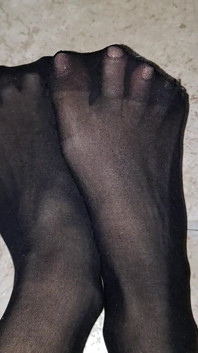 Sexy in Knee High Black Nylons