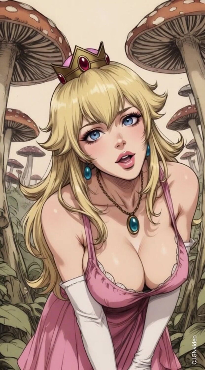 Hot girl dancing: Công chúa đào ngực trần trong một khu rừng nấm (ai animation)