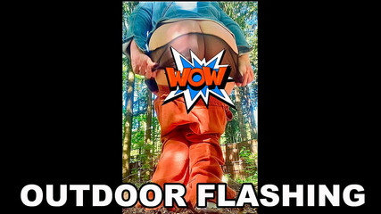 Mary Di: Flashing Natural Big Boobs and Hairy Ass. Flashing Pussy.