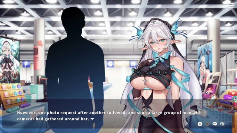 NSFWOtaku: Juego hentai - mujer casada cosplays a su vtuber en evento...