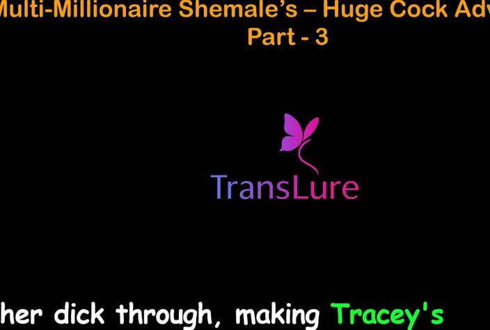 TransLure: Anglická audio sexuální příběh - Multi-millionaire Shemale's Huge Cock Adventures - Část 3